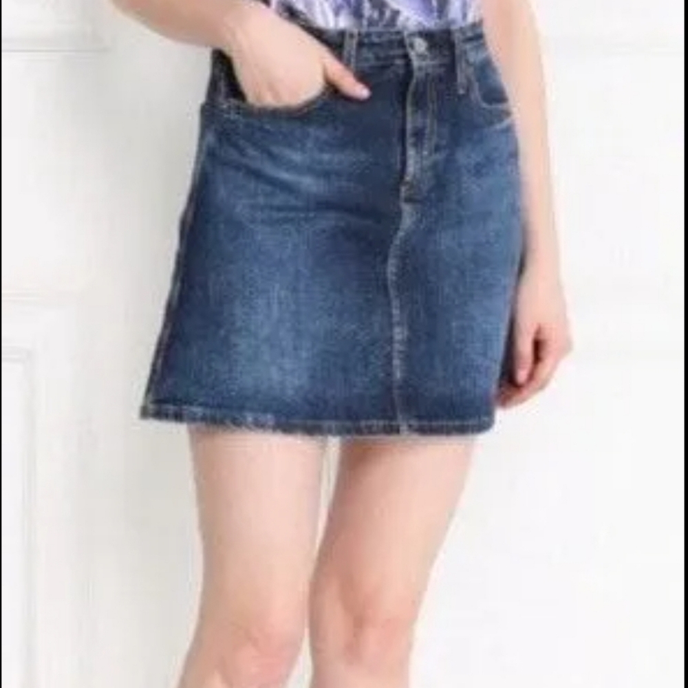 Adriano Goldschmied The Ali A- line jean skirt